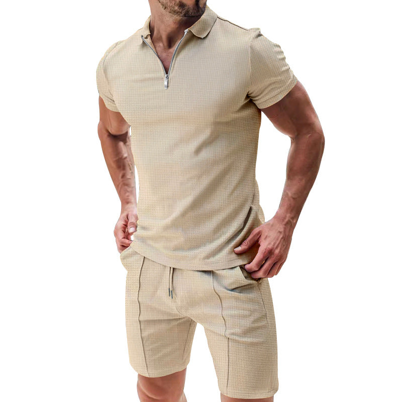 Men's 2-Piece Waffle Summer Set
