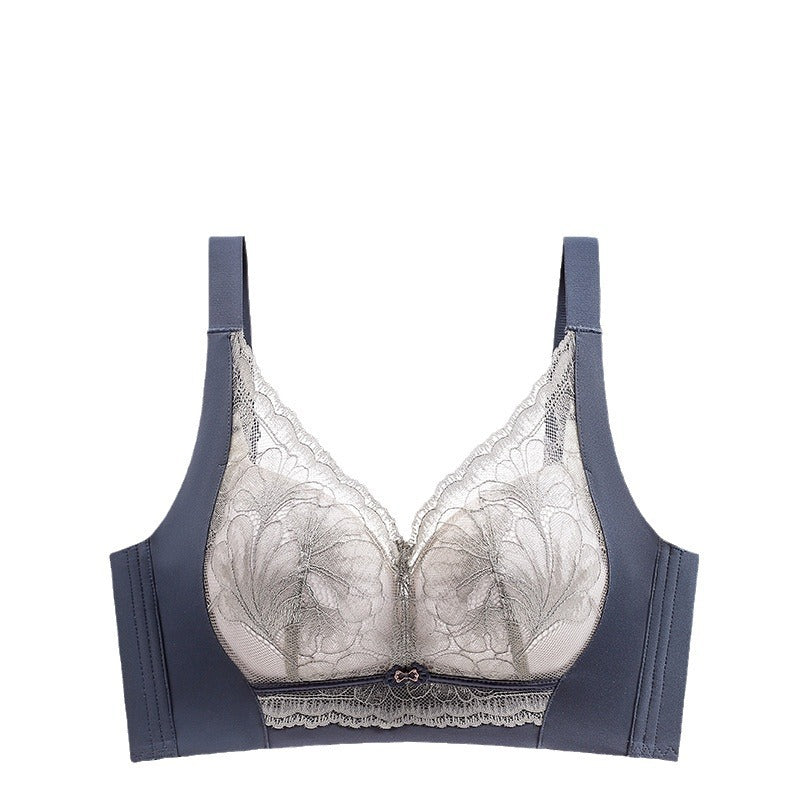 Lace Wireless Supportive Bra for Curvy Women