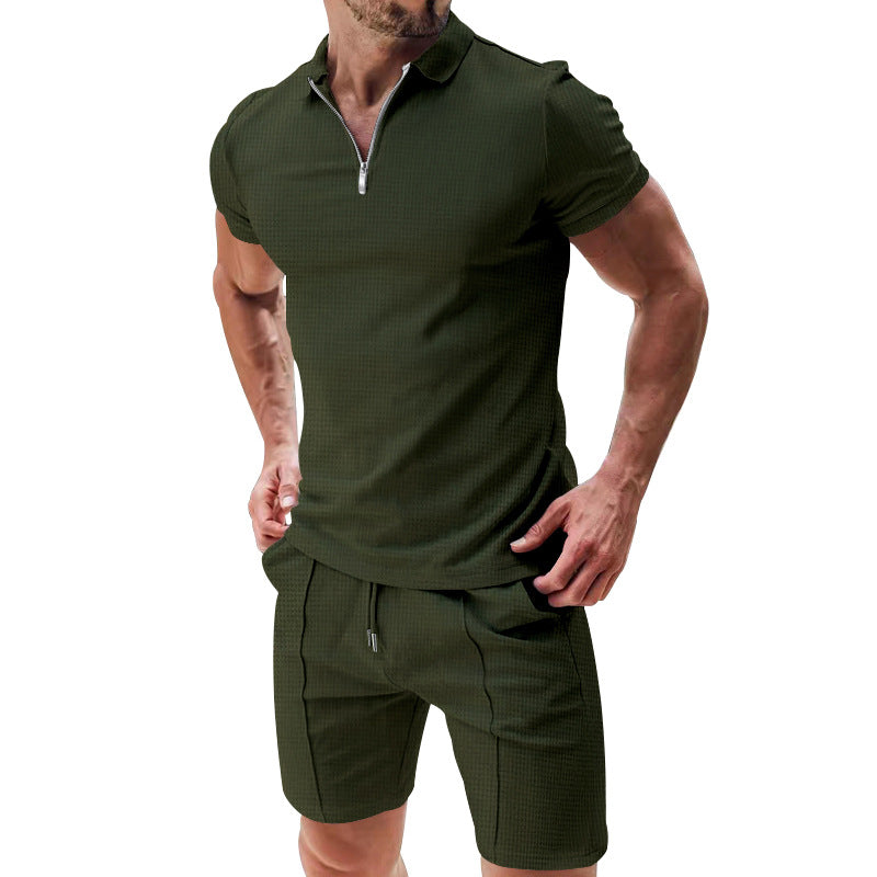 Men's 2-Piece Waffle Summer Set
