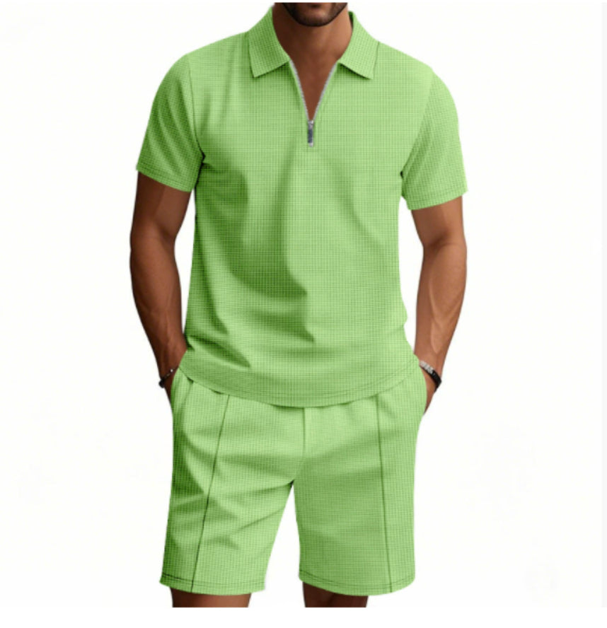 Men's 2-Piece Waffle Summer Set