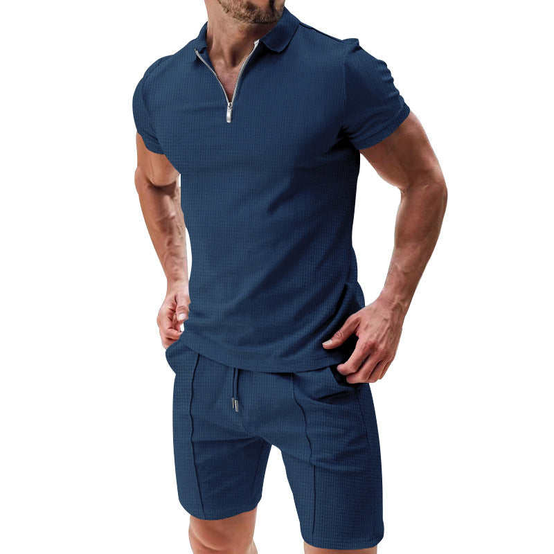Men's 2-Piece Waffle Summer Set