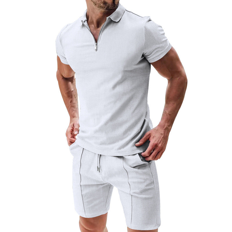 Men's 2-Piece Waffle Summer Set