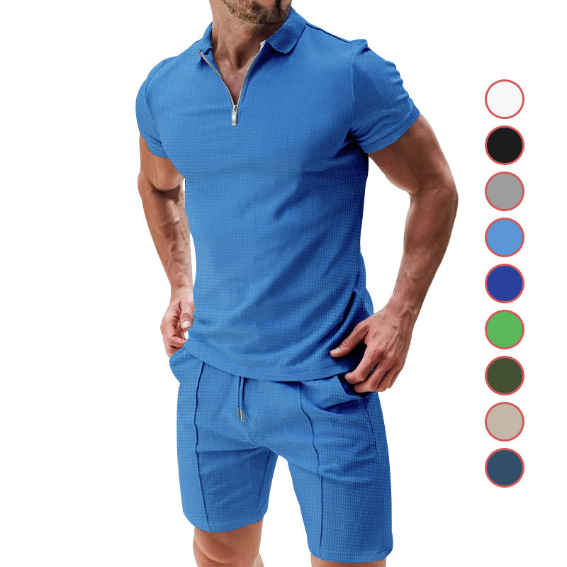 Men's 2-Piece Waffle Summer Set
