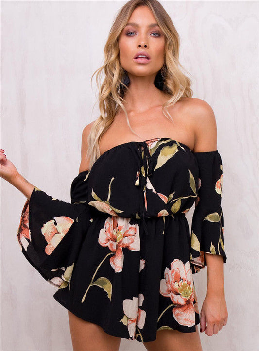 One-Shoulder Jumpsuit with Bodice Design
