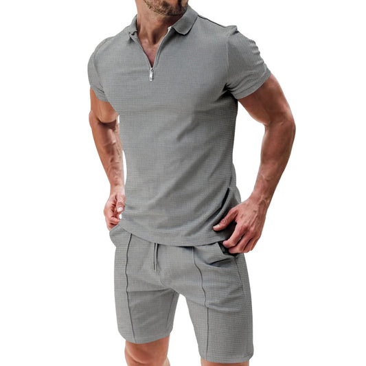 Men's 2-Piece Waffle Summer Set